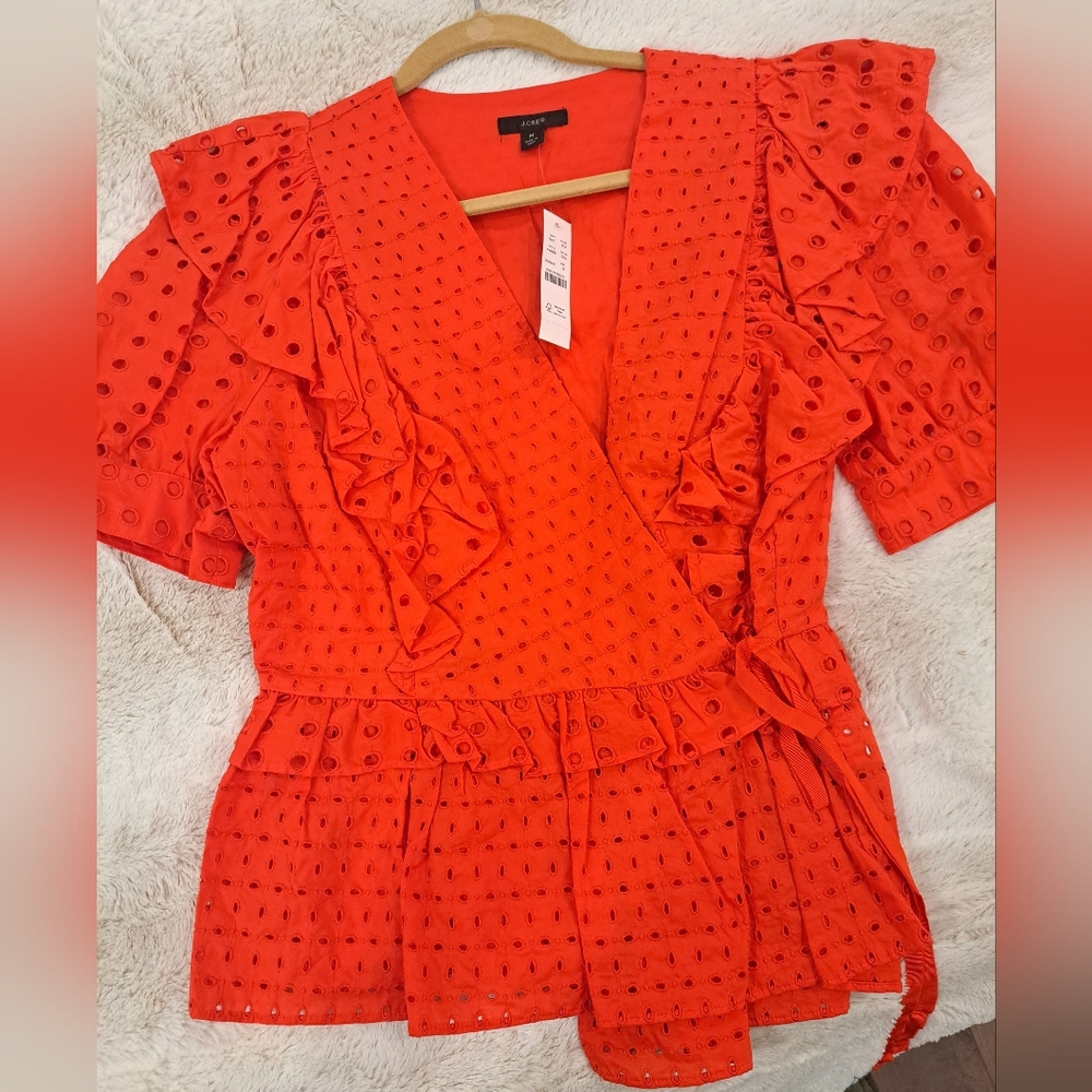 J Crew Wrap Blouse